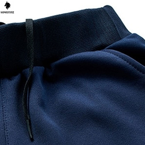 เสื้อกีฬาเอวยางยืดแบบลำลองของผู้ชายเสื้อออกกำลังกายกางเกงสไตล์หน้าแบนสำหรับฟุตบอลคลับชุดวอร์มกลางแจ้ง - Product Image 6