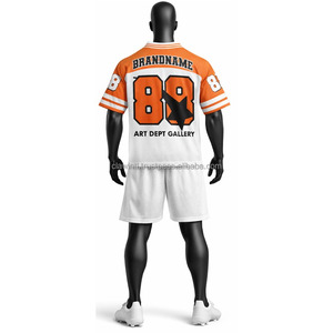 Maillots de football américain personnalisés pour adultes - Meilleures ventes, confortables, manches courtes, 100% polyester - Product Image 5
