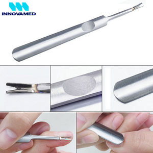 Kit d'instruments de podologie et de pédicure en acier inoxydable de qualité chirurgicale, curettes double face et limes à ongles pour le soin des ongles incarnés - Product Image 6