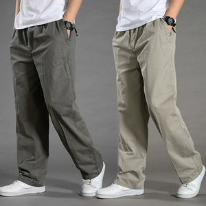 Pantalones Cargo ligeros transpirables de secado rápido para hombre, ropa de trabajo de algodón para verano, primavera y otoño, talla grande 6XL, joggers de escalada informales - Product Image 5