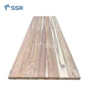 ท็อปเคาน์เตอร์ไม้กระถินเทศแบบติดขอบ 25x1.5x98 นิ้ว สำหรับเคาน์เตอร์ครัวแบบดั้งเดิม - ผลิตในเวียดนาม ขายส่ง - Product Image 3