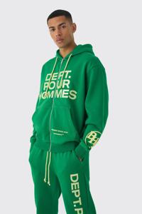 Chándal con capucha y cremallera con logotipo personalizado de algodón 100% para hombre, chándales para correr transpirables hechos en Pakistán - Product Image 3