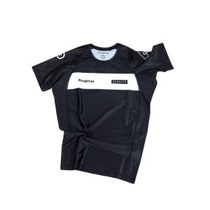 MMA – chemise noire pour homme, protection contre les éruptions cutanées et impression sublimée de couleur personnalisée pour la Gym - Product Image 1