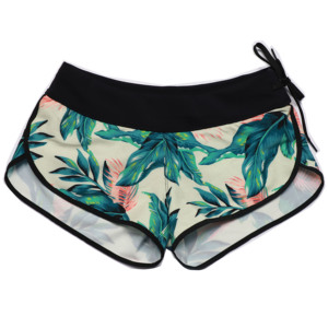 Short de bain extensible 4 voies pour femmes Short de bain taille moyenne à séchage rapide avec short de yoga respirant élastique pour filles et dames - Product Image 2