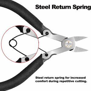 LUMINEX IMPEX LUB=147 5-Inch Stainless Steel Precision Flush Pliers-Light <b>Weight</b> Smooth Work Jewelry Plating Tool for <b>Bracelet</b> - Product Image 4