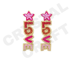 GOLF BAG Fiestas Pendientes colgantes de moda especial Nueva llegada Cuentas hechas a mano transfronterizas Lentejuelas dulces Moda creativa - Product Image 3