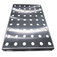 Plaques de table de soudage découpées au laser CNC robustes | Base perforée en acier inoxydable pour la fabrication et l'assemblage