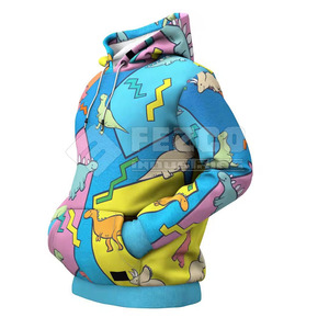 Nouveau style de sweats à capuche en coton mélangé de conception personnalisée vêtements de rue sweats à capuche à sublimation Offre Spéciale sweats à capuche à sublimation - Product Image 2