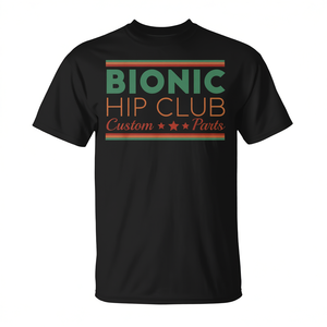 Camiseta Bionic Hip Club Custom Parts unisex con cuello redondo y manga corta promocional - Product Image 3