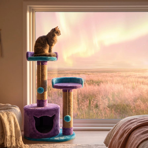 High Quality Amistar Nessia Classic Jute Cat Tree with 3 <b>Levels</b> Eco-Friendly & Durable for Cats-All Sizes - Product Image 1