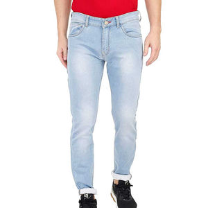 Nueva colección de canal recto de cintura baja para mujer, transpirable, respetuoso con el medio ambiente, de mezclilla, Color sólido, diseño sencillo, para verano y otoño, para verano y otoño, a la moda - Product Image 4