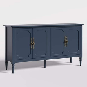 Modern Wooden Accent Cabinet with 4 Doors, Luxury <b>Sideboard</b> <b>Storage</b> Furniture for Living Room, Dining Room, OEM ODM Manufacturer - Product Image 2