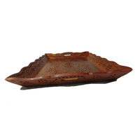 Nouvelle collection très vendue : Boîte à monnaie artisanale indienne en bois, écologique, polie, artisanat traditionnel de qualité supérieure