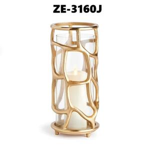 Candelabros de Madera Natural Martillada en Oro de Lujo para Actividades Religiosas, Impresión Tipográfica Hecha a Mano para Navidad, para Zahid - Product Image 4