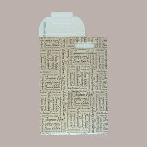 10pcs Brown Cardboard Box Case for 2 <b>Bottles</b> <b>750ml</b> Oil Wine 180x90x385mm with Christmas Words Graphics Holiday Supplies - Product Image 4