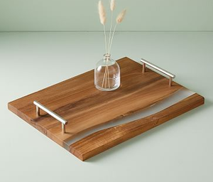 เขียงไม้เรซิ่นสุดหรู |   ไม้เนื้อแข็งธรรมชาติพร้อมดีไซน์เรซิ่นอีพ็อกซี่ |   เขียงที่เป็นมิตรกับสิ่งแวดล้อมสำหรับห้องครัวและการเสิร์ฟ - Product Image 5