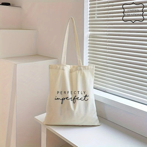 Bolso de compras de algodón con cinturón de hombro largo reutilizable con logotipo impreso personalizado, bolso de lona de gran capacidad para mujer - Product Image 3