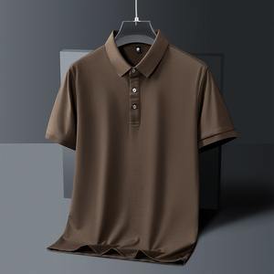 Vente en gros polo personnalisé pour hommes séchage rapide 100% polyester organique décontracté court grande taille impression 3D golf bouton décoration XL - Product Image 5