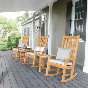 उद्यान तह कुर्सी के लिए Hight गुणवत्ता बनाया सागौन ठोस लकड़ी ब्राउन रंग आउटडोर फर्नीचर और होटल फर्नीचर