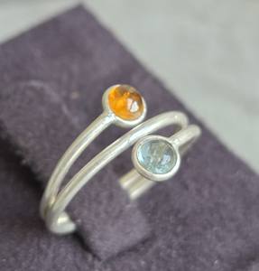 Fabriqué à la main 925 bague de mariage en argent à la mode pierres précieuses bijoux ethniques réglables pour les femmes parfait anniversaire anneaux à la mode - Product Image 3