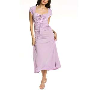 Abito Bodycon in Jersey Cinq Sept Janis con Maniche Corte in Colore Iris Chiaro - Product Image 1