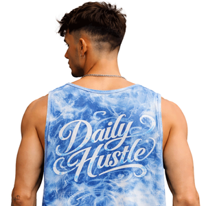 Camiseta sin Mangas para Hombre, Azul Sólido, Spandex/Poliéster, Estilo Urbano Moderno, Transpirable, de Secado Rápido, para Uso Diario - Product Image 5