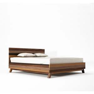 Lit en bois de teck au design scandinave minimaliste Style en bois massif - Product Image 2