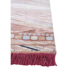 Alfombras de Lana y Seda Anudadas a Mano de Gran Tamaño Manchaha, Patrón Geométrico Rosa y Morado para el Hogar, Dormitorio, Pasillo - Modelo Lub-25 10mm - Product Image 4