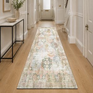 <b>RUGS</b> DEPOT LXDP-0161 Wholesale Multicolor Neutral Traditional Medallion Digital Printed Machine Washable <b>Chenille</b> <b>Rug</b> Non Slip - Product Image 5