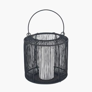 Lanterne en fer moderne, idéale pour les maisons minimalistes, offrant une éclairage décoratif subtil et un attrait élégant. - Product Image 2