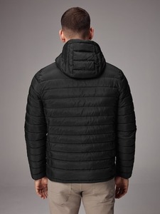 Custom Design <b>Hooded</b> <b>Padded</b> Puffer <b>Jacket</b> for Men Winter Warm Windproof Quilted Vintage Fashion Outdoor Casual - Product Image 2
