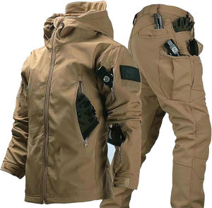 Uniforme táctico de concha blanda personalizado, chaqueta impermeable, pantalón de camuflaje, uniforme transpirable grueso - Product Image 3