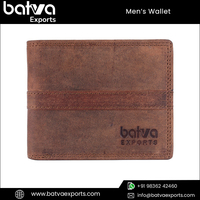 Dompet Kartu Kulit Asli Pria Berkualitas Tinggi, Dapat Disesuaikan, Gaya Vintage Elegan, Panjang Pendek, Benang Katun, RFID