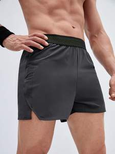 Logo personnalisé Short de gym formel pour hommes Short de survêtement écologique à motif uni Short de bain d'été en maille Design coupe confortable - Product Image 3