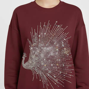 เสื้อสเวตเชิ้ตผ้าฟลีซสำหรับผู้หญิงใส่สบายในฤดูหนาว เนื้อผ้านุ่ม อุ่นสบาย ทรงปกติ เหมาะสำหรับใส่ทุกวัน สไตล์สตรีทแฟชั่น 100% - Product Image 6