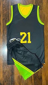 Uniforme de basket-ball unisexe personnalisable de haute qualité, ensemble grande taille et respirant, maillot de basket-ball imprimé d'été - Product Image 2