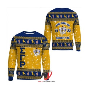 Top Trending Sorority Sigma Gamma Rho bordado letras más grandes en el pecho pulóver manga larga 1922 mujeres Sudadera con capucha y sudadera - Product Image 6