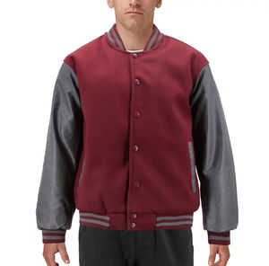 Veste universitaire personnalisée unisexe à manches longues brodée Letterman Jersey Nylon Baseball College Sport Jacket Hommes Respirant - Product Image 2