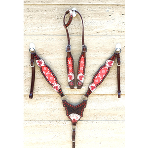 Thiết Kế Mới Chất Lượng Cao Cao Cấp Horse Show Yên Tack Phía Tây Da Headstall Cổ Áo Ngực - Product Image 1
