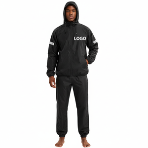 Wholesale Polyester/Nylon Fitness <b>Sauna</b> <b>Suit</b> for Gym Workout with Custom Logo Breathable & Anti-Bacterial Unisex Sweat <b>Suit</b> - Product Image 1