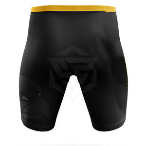 2025 nouveauté hommes haute rue Style Compression Shorts genou longueur solide élastique taille moyenne séchage rapide respirant Pakistan - Product Image 2