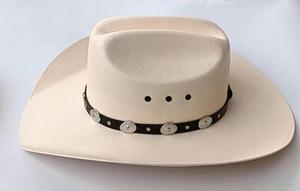 หมวกคาวบอยหนังแท้หมวกหนังแท้มีสไตล์ทำด้วยมือทนทานใช้ได้หลากหลาย - Product Image 6