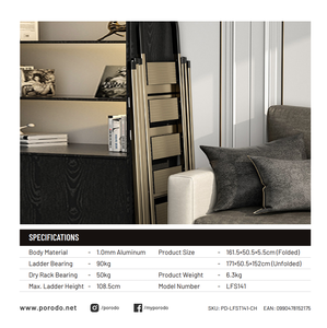 Porodo Lifestyle Escalera de 5 escalones y perchero - Product Image 2