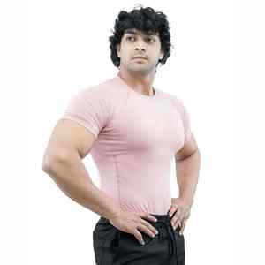 T-shirt de sport à manches courtes pour homme, personnalisé, imprimé, de haute qualité, en gros, à séchage rapide, pour la salle de sport - Product Image 1