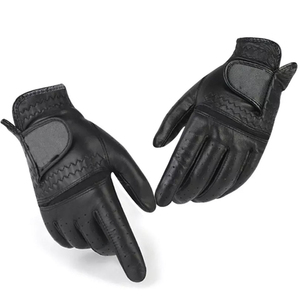 Gants de golf avec logo personnalisé nouveau design Cabretta de haute qualité en cuir véritable poignées respirantes à la main - Product Image 1
