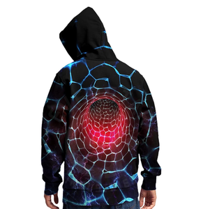 Precios al por mayor 3D Impreso Sudadera con capucha para hombres Etiqueta privada Sudadera con capucha de gran tamaño OEM Directo de fábrica - Product Image 3