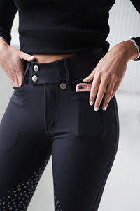 Pantalones de montar impermeables de secado rápido para adultos personalizables, pantalones ecuestres para niñas, para entrenamiento deportivo de caballos, Jodhpur y calzones - Product Image 3