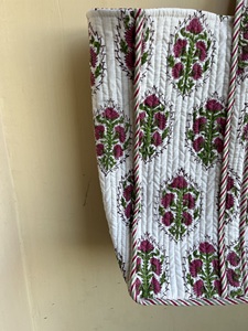 Sac fourre-tout à imprimé floral Sacs fourre-tout de luxe de qualité supérieure fabriqués en Inde Produit par fabricant et exportateur indien - Product Image 5