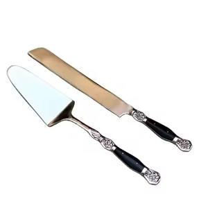 Serveur de gâteau en laiton de couverts de conception unique avec les ensembles acryliques de la poignée 2 PCS - Product Image 4