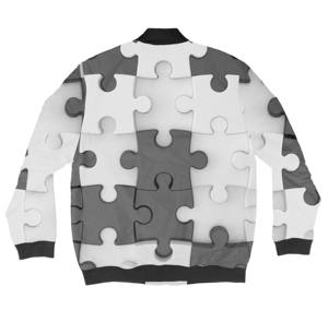 Venta al por mayor de servicio OEM hombres personalizado satén 3D sublimación de impresión chaqueta de béisbol chaquetas de Bombardero - Product Image 5